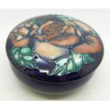 A Moorcroft Limited Edition lidded dish, 40/500, 122mm diameter