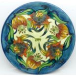 A Moorcroft Year Plate 1999, Limited Edition, 277/750, MRJ, boxed, 22cm