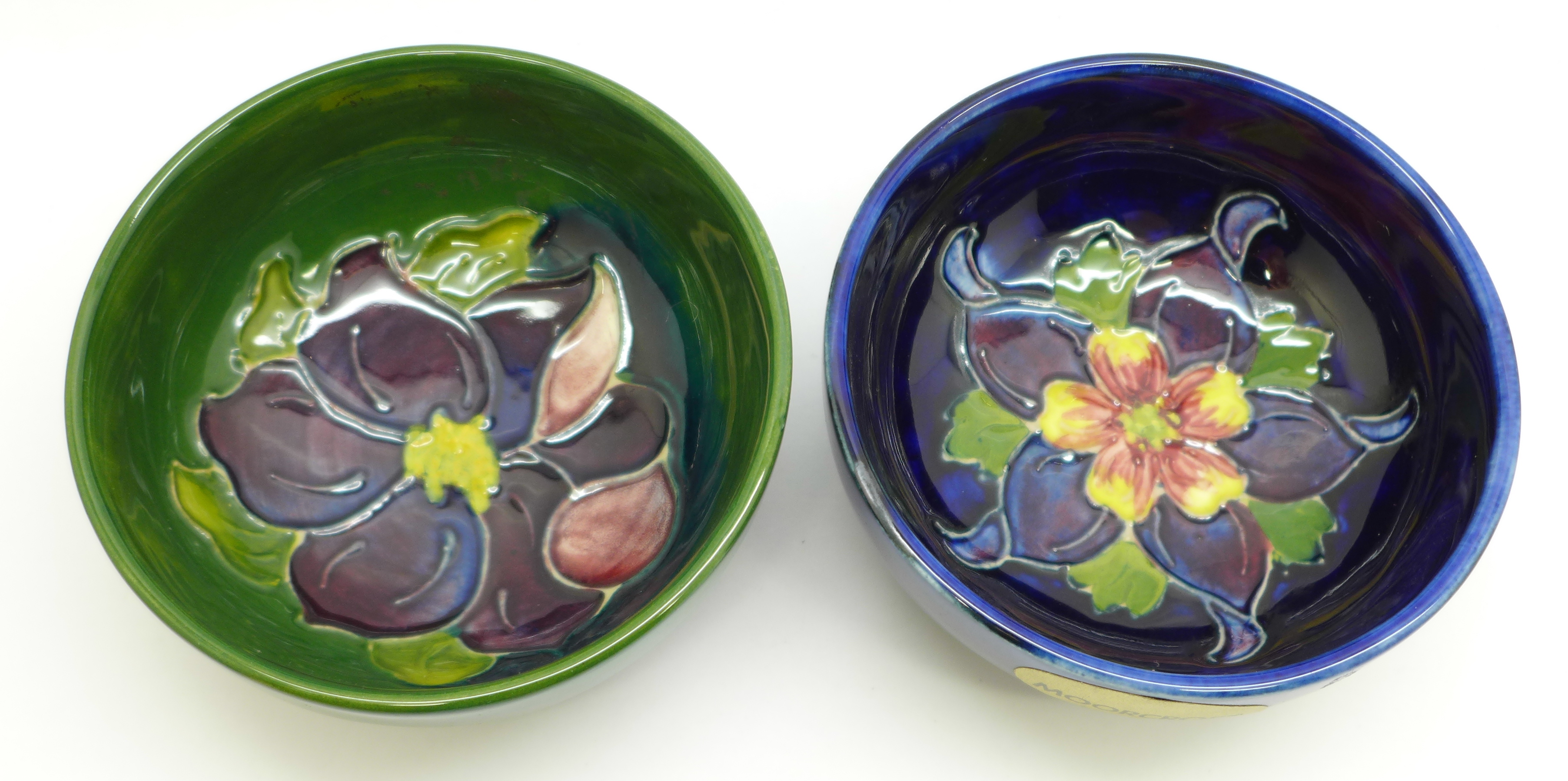 Two Moorcroft dishes, 8cm diameter, (165,168) - Image 2 of 4