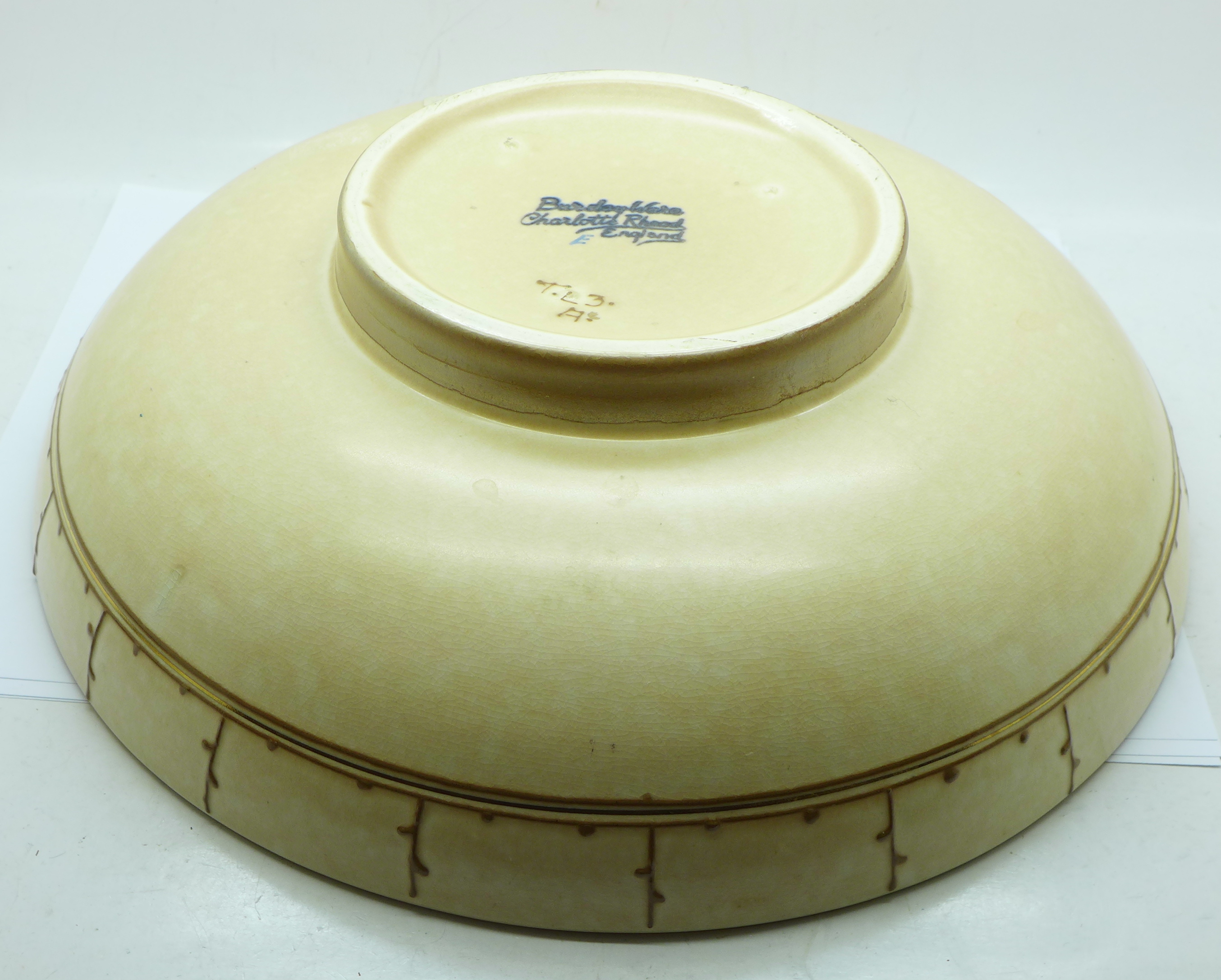A Charlotte Rhead bowl, 29cm diameter - Bild 4 aus 6