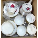 A Royal Albert Sweet Romance teaset **PLEASE NOTE THIS LOT IS NOT ELIGIBLE FOR POSTING AND PACKING**