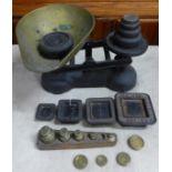 A set of Salter kitchen scales and weights **PLEASE NOTE THIS LOT IS NOT ELIGIBLE FOR POSTING AND