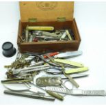 Penknives, chains, watch tools, etc.