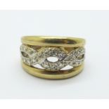 A 9ct gold ring, 4.1g, K