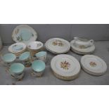 Queen Anne Louise teaware and a collection of Swinnertons Festival dinnerware **PLEASE NOTE THIS LOT