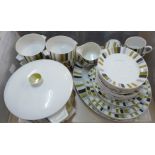 Midwinter retro tablewares including two tureens and covers, soup bowls and plates **PLEASE NOTE