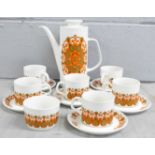 A Meakin studio retro coffee service, no cream