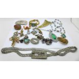 Vintage jewellery, etc.