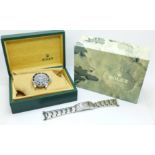 A Rolex Submariner Superlative Chronometer Date wristwatch, 1000ft=300m, ref. 16610, serial number