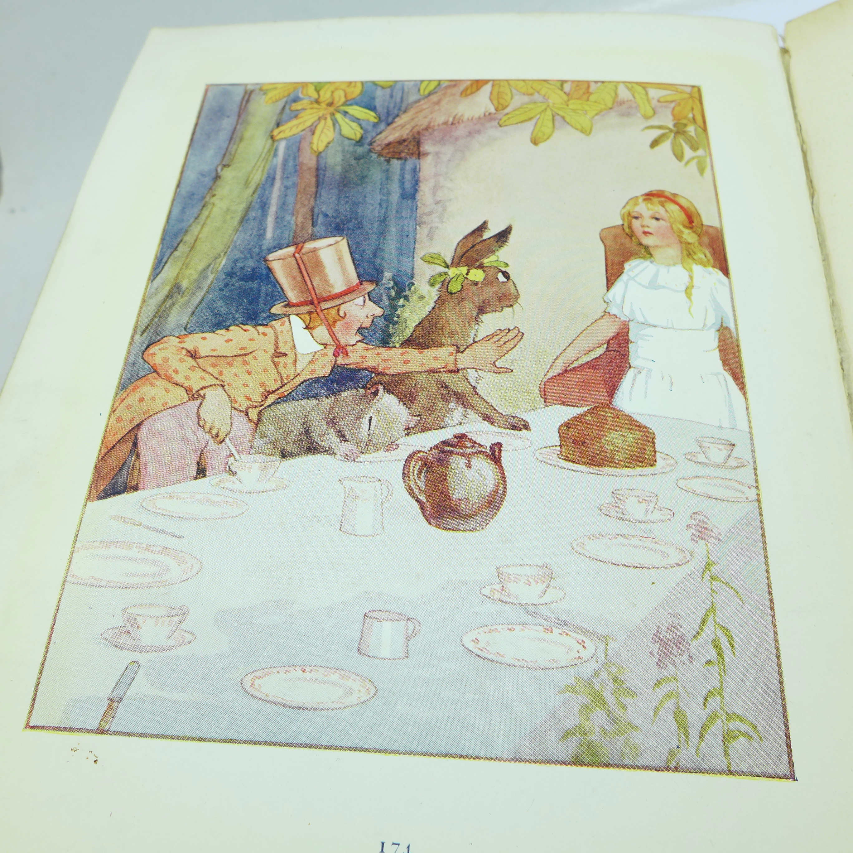 One volume, Alice's Adventures in Wonderland, with 48 coloured plates, 1922 - Image 9 of 11