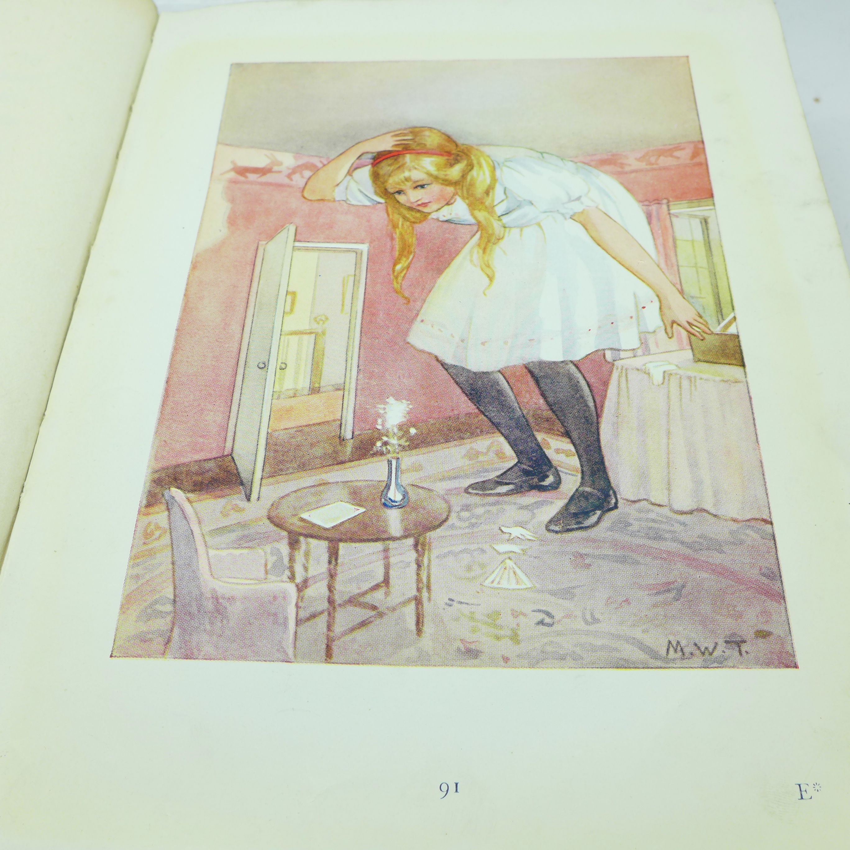 One volume, Alice's Adventures in Wonderland, with 48 coloured plates, 1922 - Image 8 of 11