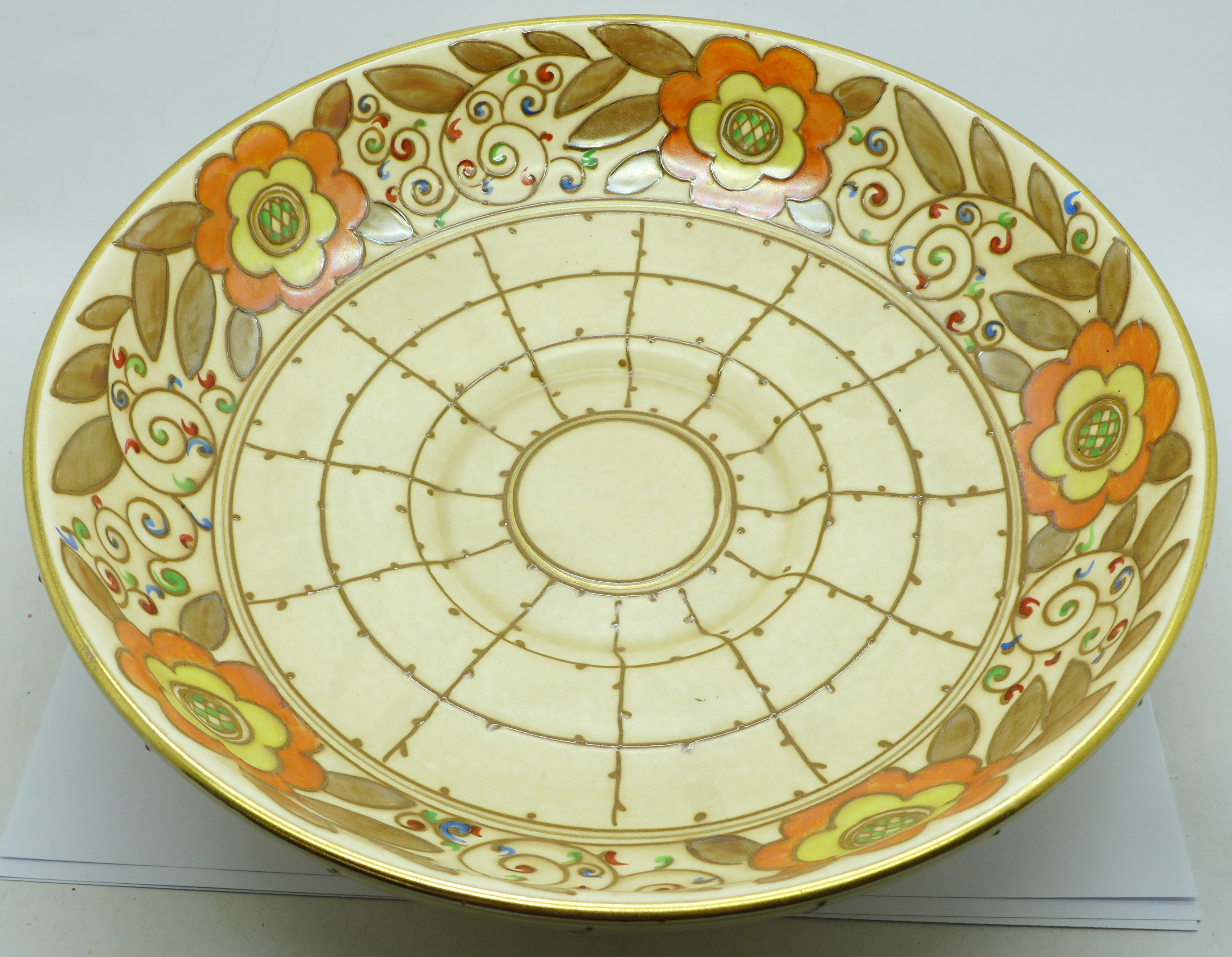 A Charlotte Rhead bowl, 29cm diameter - Bild 2 aus 6