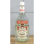 One bottle, Smirnoff Vodka, 1.75l