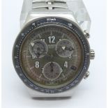 A Swatch Irony chronograph quartz wristwatch