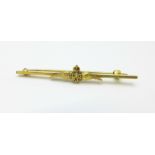 A 9ct gold RAF sweetheart brooch, 2.8g