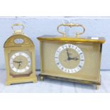 Two mantel clocks, Acctim Tempus Fugit and Staiger Chrometron