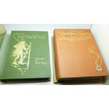 Two volumes, Stories from The Arabian Nights, with Drawings by Edmund Dulac; and Rip Van Winkle,