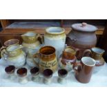 Two boxes of stoneware jugs, pots, egg cups, etc. **PLEASE NOTE THIS LOT IS NOT ELIGIBLE FOR POSTING