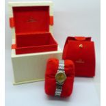 A lady's Omega wristwatch, boxed