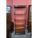 A Regency style mahogany five tier whatnot, 178cms h, 69cms w, 31cms d