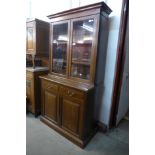 A Victorian mahogany bookcase, 204cms h, 107cms w, 50cms d