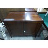 An Edward VII mahogany two door cupboard