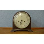 A Smiths Bakelite mantel clock (lacking minute hand)