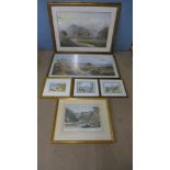 Two Rex Preston prints and four others