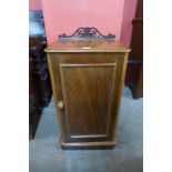 A Victorian mahogany pot cupboard, 86cms h x 43cms w