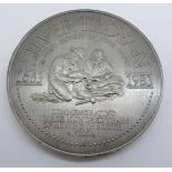 A commemorative Silver Troyan, 20 Troy Ounces 999 Fine Silver, 300 Years of Mining in South