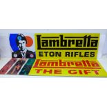 The Jam; two Lambretta plaques, The Gift and Eton Rifles
