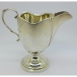 A silver cream jug, Birmingham 1932, Mappin & Webb, 90g, 9cm