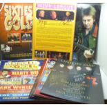 Pop music collection;- a collection of twelve programmes and one flyer, some signed including