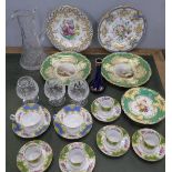 A collection of cabinet plates, glass, etc. **PLEASE NOTE THIS LOT IS NOT ELIGIBLE FOR POSTING AND