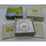 Coins;-2020 Disney Classic Winnie the Pooh UK 50p silver proof coin, appearing for the first time on