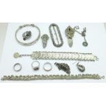 Jewellery and a buckle
