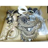 Costume jewellery including statement necklaces