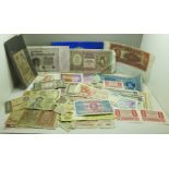 A collection of bank notes