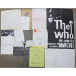 The Who, Live at Leeds album with poster and other ephemera