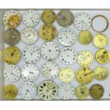 Pocket watch movements, a/f