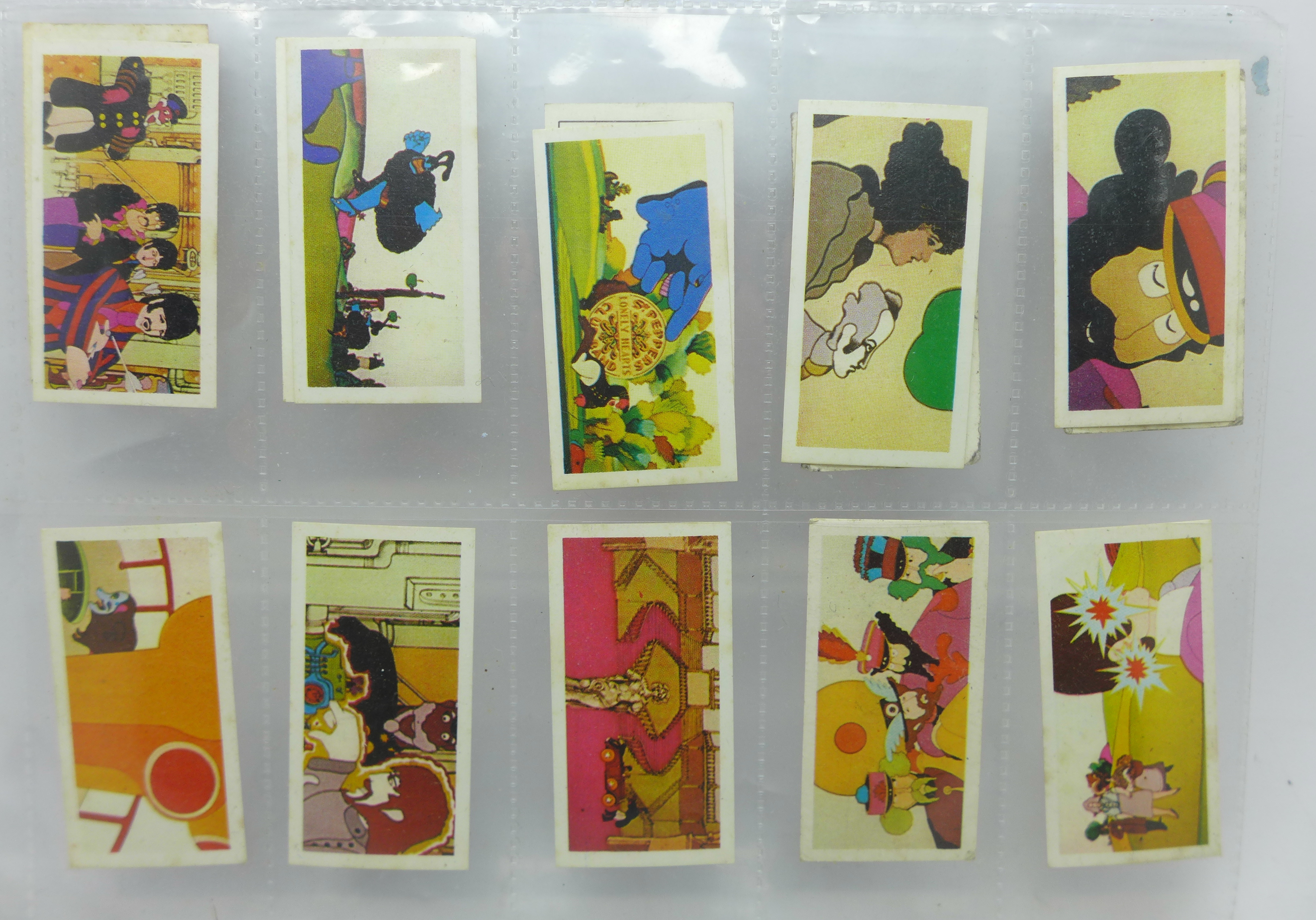 The Beatles; fifteen Primrose Confectionary Yellow Submarine cigarette cards