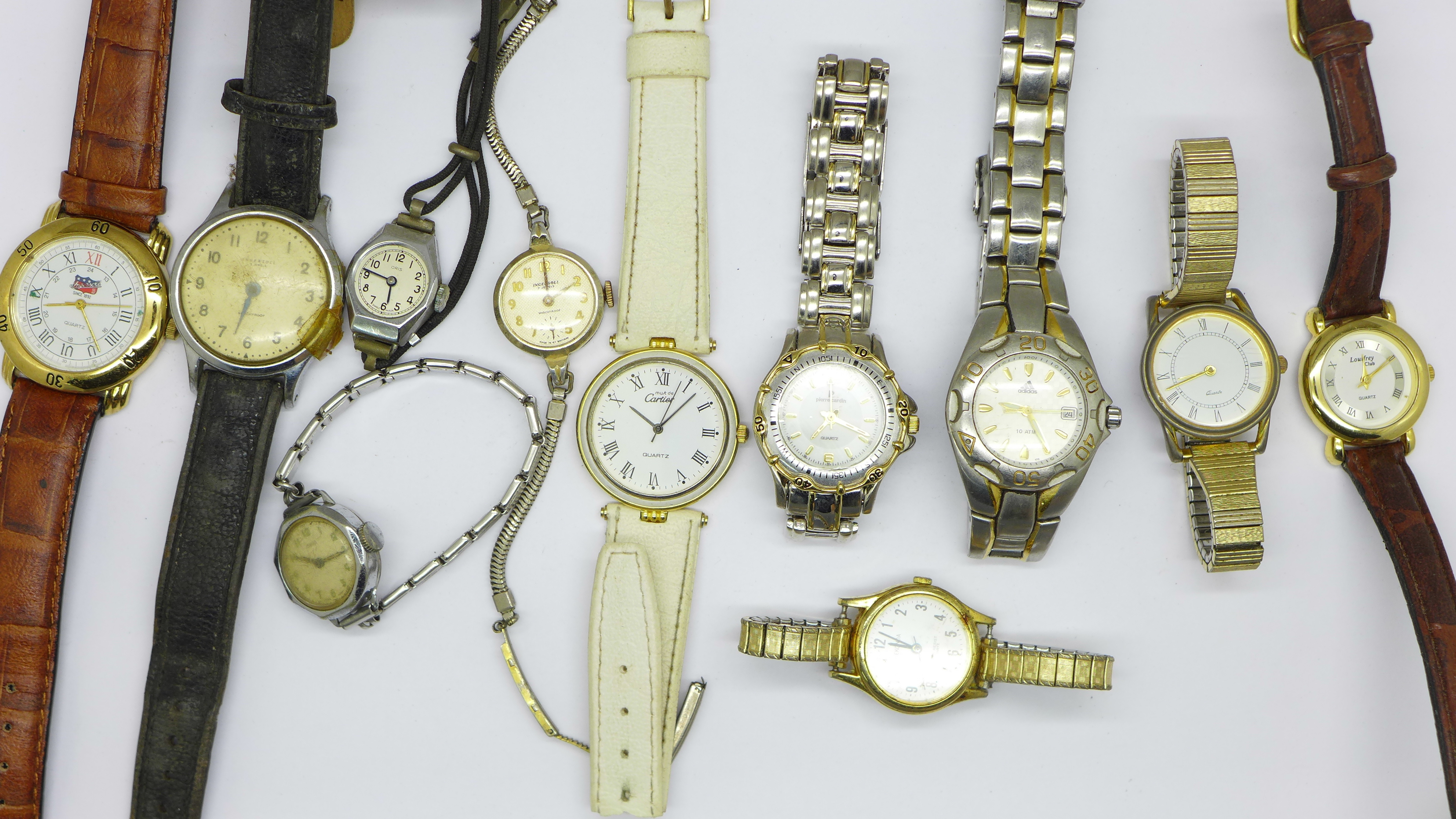 Eleven lady's and gentlemen's wristwatches
