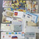 Twentieth Century postal history, first day covers including Freedom From Hunger, First Flight,