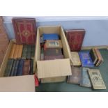 Two boxes of antiquarian and later books, including Lady of the Lake by Walter Scott