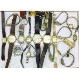 Twenty-one lady's and gentlemen's wristwatches