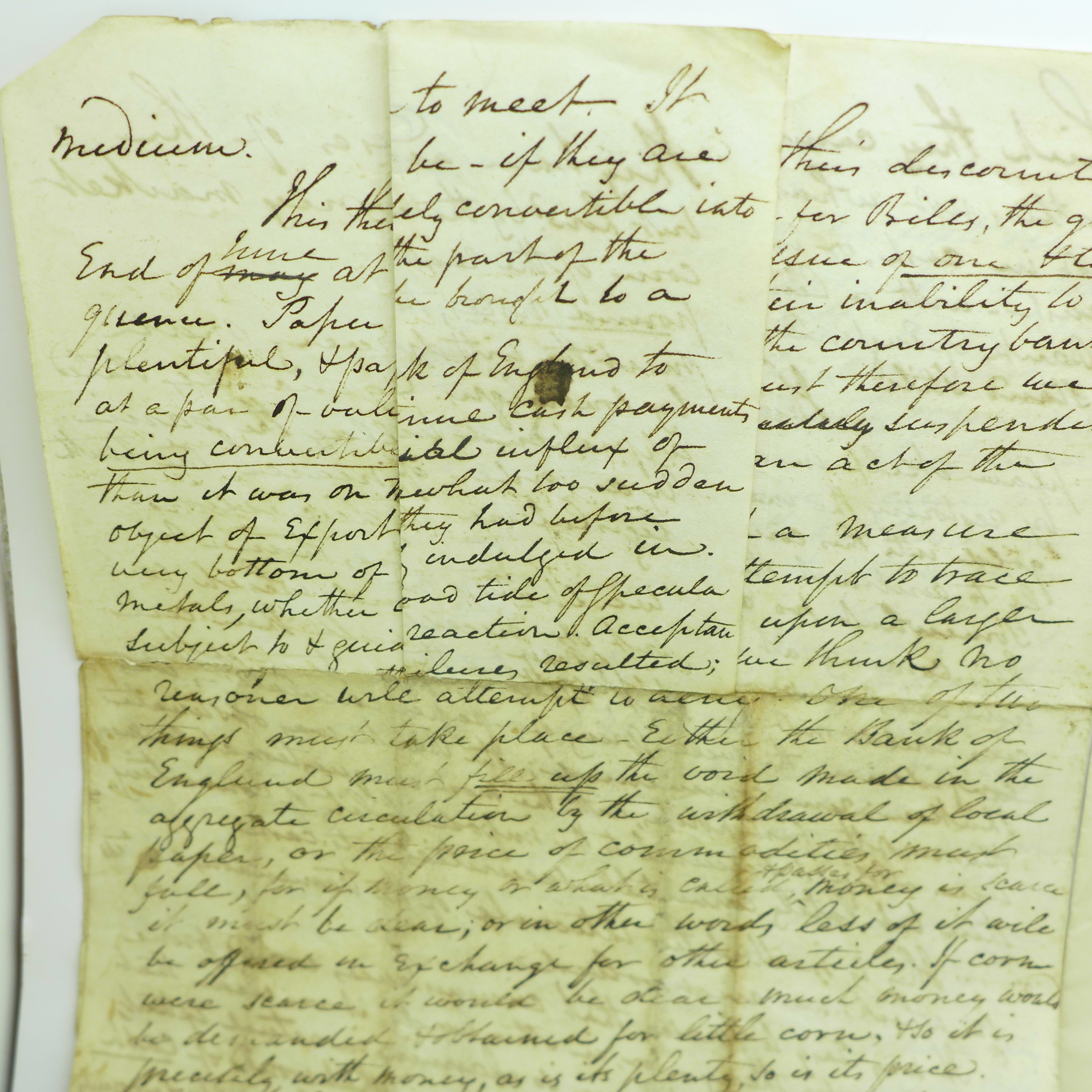 A collection of seventeen Georgian handwritten letters, plus Victorian postal history, penny reds, - Image 9 of 14