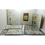 Stamps; Chinese stamps and covers in stock books and stock sheets