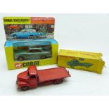 A Dinky Toys no.422 Fordson Thames Flat Truck, box a/f , and a Corgi Toys no.275 Rover 2000 TC,