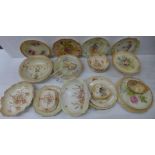 Crown Devon Fieldings and SF & Co. blush ivory plates, bowls, comport and salad servers, etc., (some