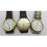 Three wristwatches, Limit, Rotary and Tissot Seastar quartz